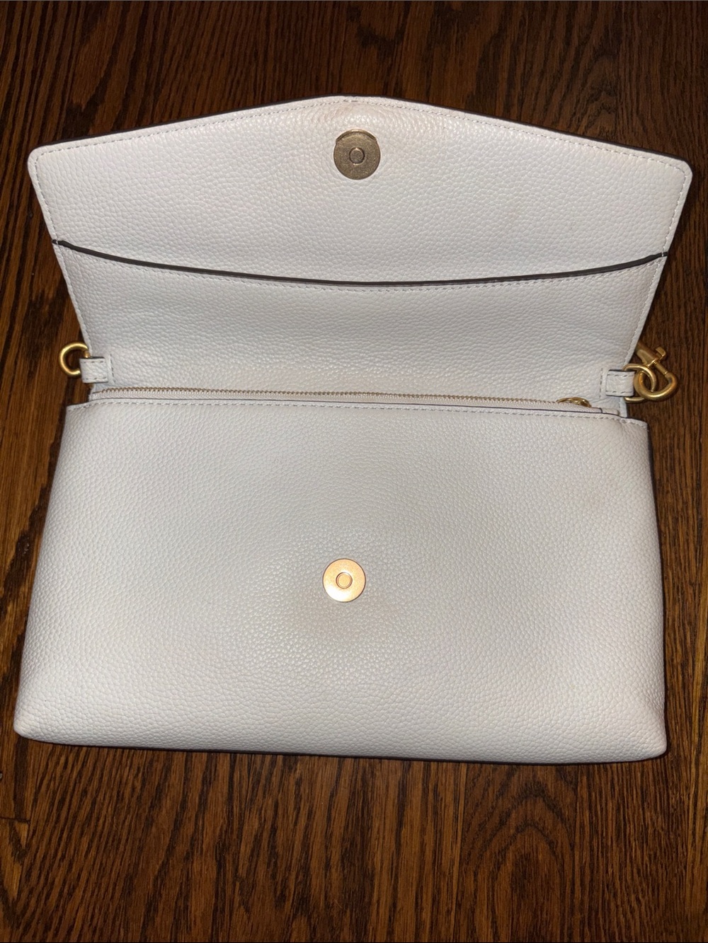 Tory Burch White Leather McGraw CrossBody Bag - Picture 9 of 9